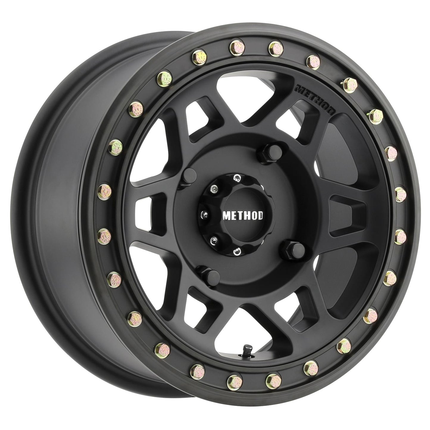 Method 405 15x7 4x156 38mm UTV Beadlock Matte Black MR40557046552B