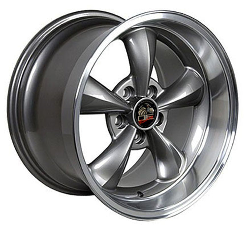 17" Replica Wheel FR01 Fits Ford Mustang Bullitt 17x10.5 Gunmetal Wheel