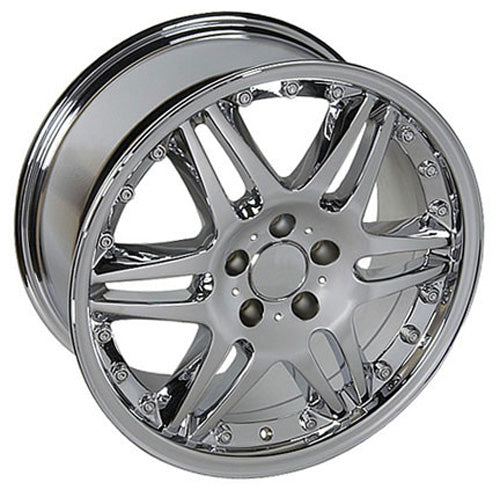 18" Replica Wheel MB09 Fits Mercedes Benz C Class 18x8.5 Chrome Wheel