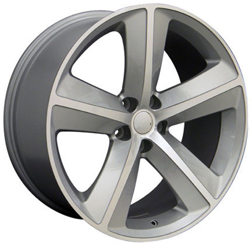 20" Replica Wheel DG05 Fits Dodge Charger SRT 20x9 Silver Wheel