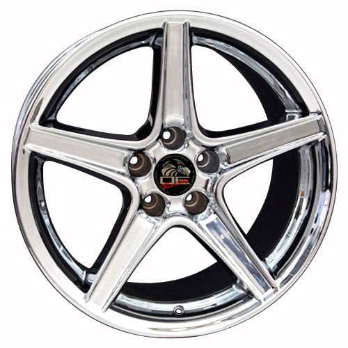 18" Replica Wheel FR06B Fits Ford Mustang Saleen 18x9 Chrome Wheel