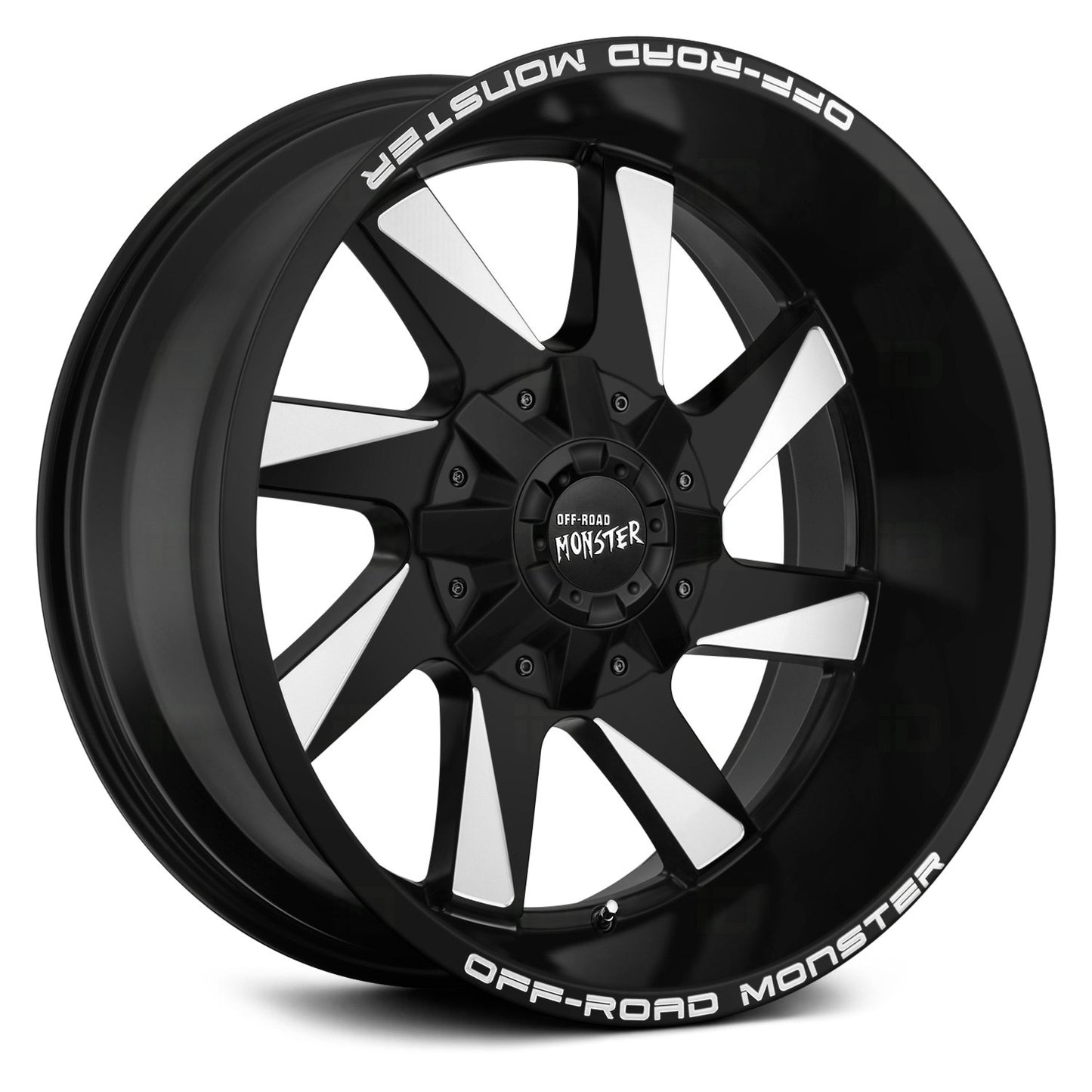 OFF ROAD MONSTER M80 M80 22X12 NEG 44MM 5X127/5X139.7 FLAT BLACK MILLED | M80212527N44BML
