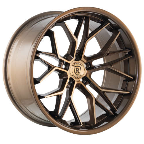Rohana RFC3 20x10 +40 5x114.3 Gloss Bronze with Bronze Machined Spoke Faces