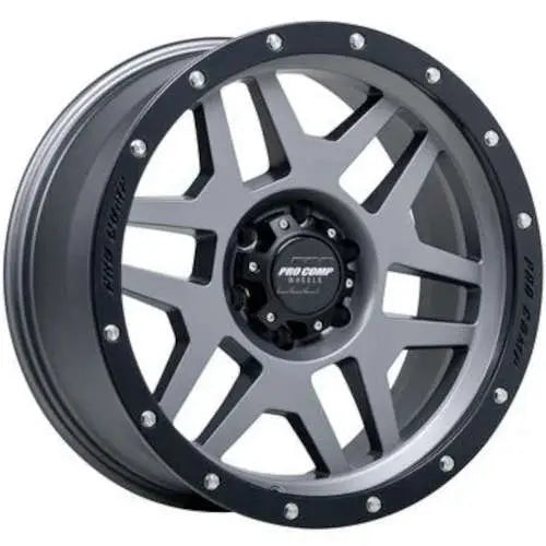 PRO COMP PA41 PHASER 17X9 -6 6X139.7 MATTE GRAPHITE WITH BLACK LIP
