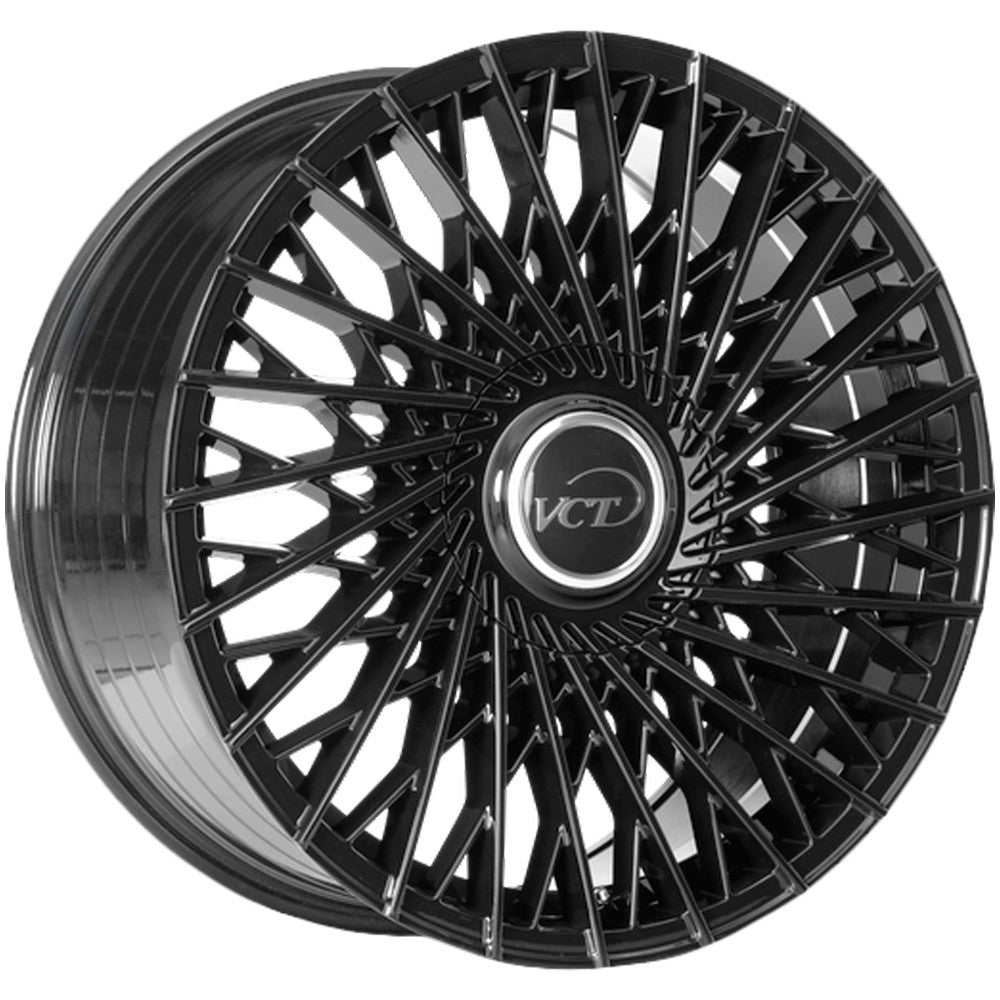 VCT Assassin 22x8.5 5x115/5x120 +38mm Gloss Black Wheel Rim 22" Inch ASN-228551520+38GB