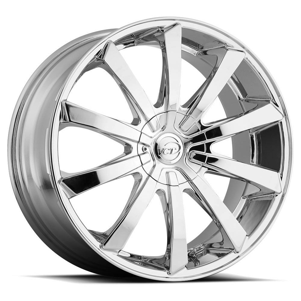 VCT V48 20x9 5x115/5x120 +15mm Chrome Wheel Rim 20" Inch V48-209105115120+15