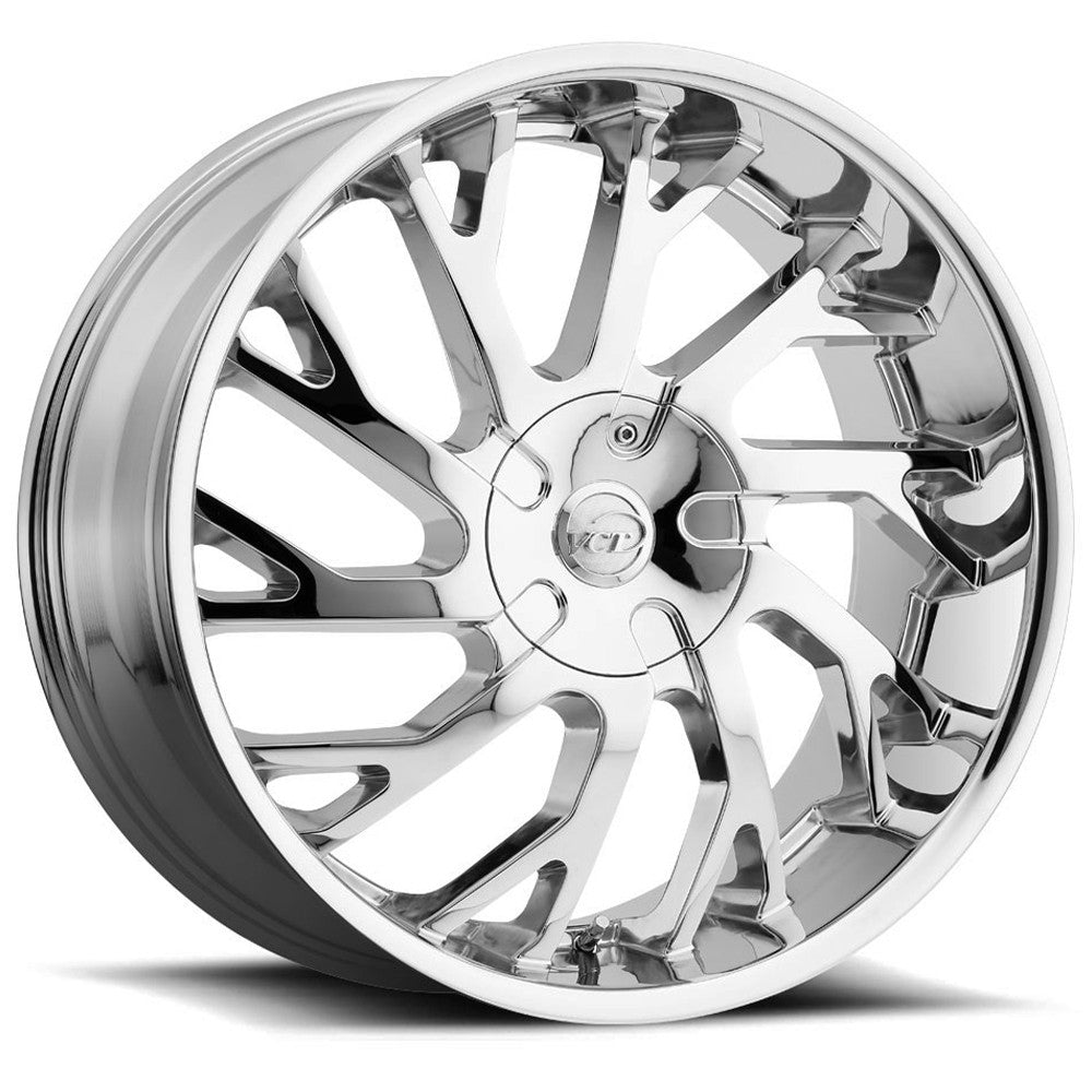 VCT V77 22x8.5 5x114.3/5x120 +38mm Chrome Wheel Rim 22" Inch V77-2285105114120+38C