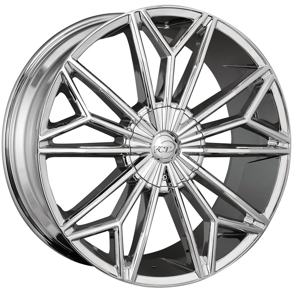 VCT Viper 20x8.5 5x114.3/5x120 +40mm Chrome Wheel Rim 20" Inch VPR-208551420+40C
