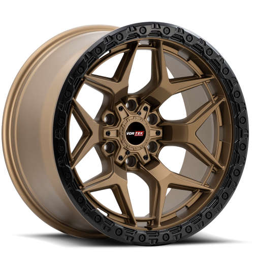 VORTEK VRT-603 18X9 0 BLANK MATTE BRONZE WITH BLACK BEAD RING