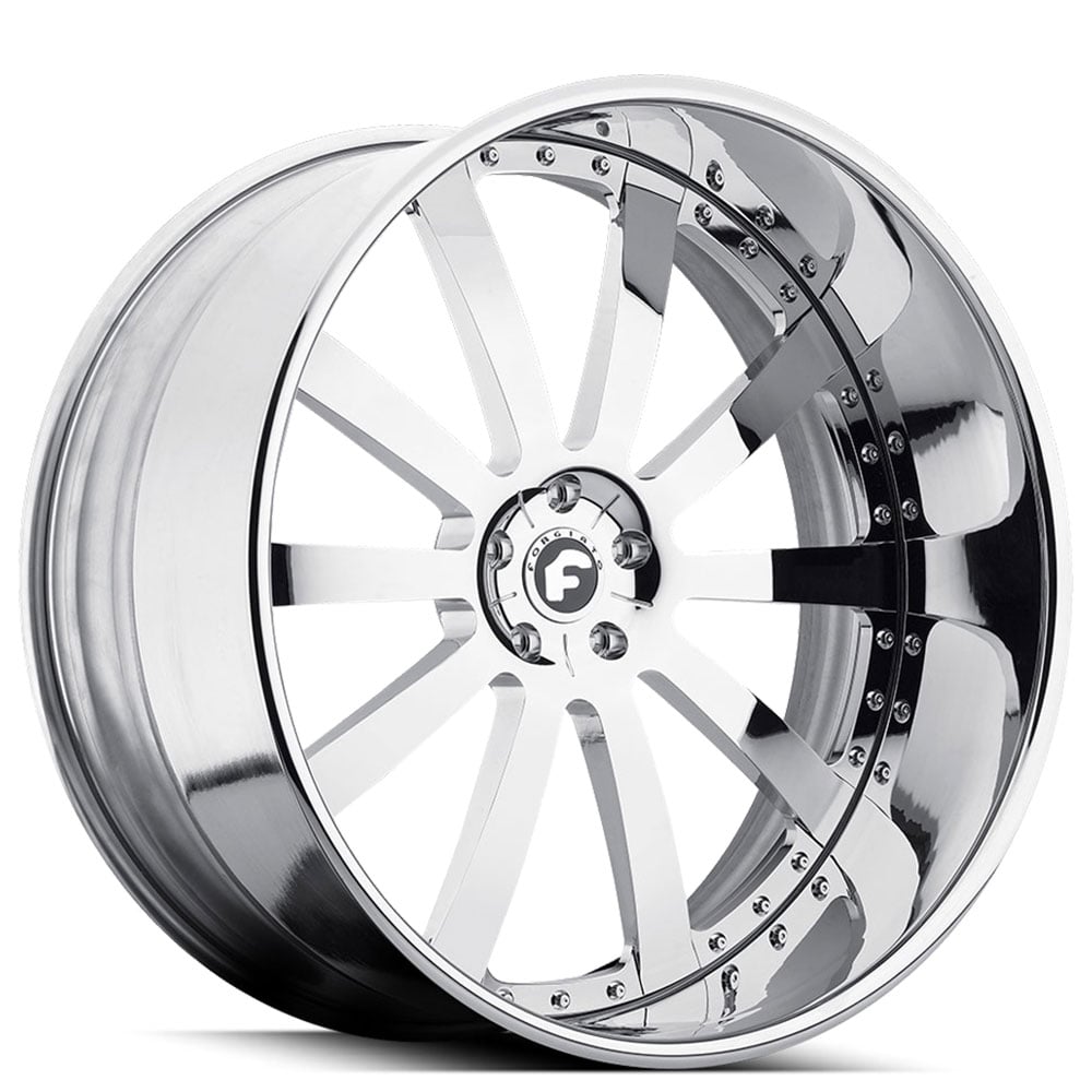 21" Staggered Forgiato Wheels Concavo Chrome Forged Rims