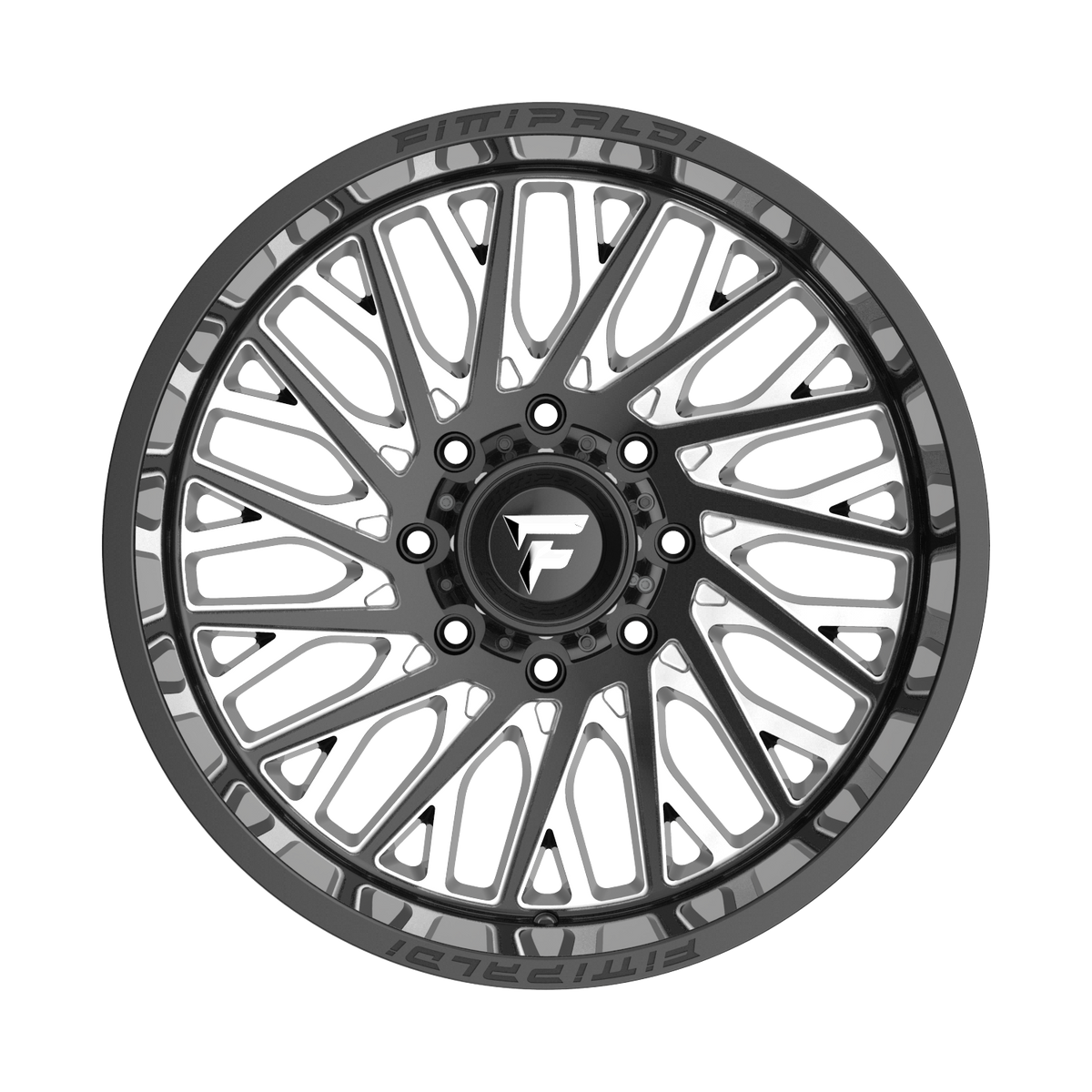FITTIPALDI OFFROAD FA08BM 22X12, PCD 8X6.50, ET -44, CB 125.2-GLOSS BLACK MILLED