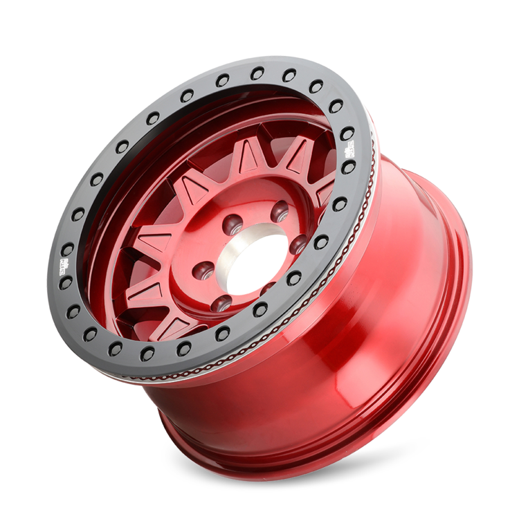 DIRTY LIFE ROADKILL RACE 9302 17X9 -38 5x127 CRIMSON CANDY RED BEADLOCK