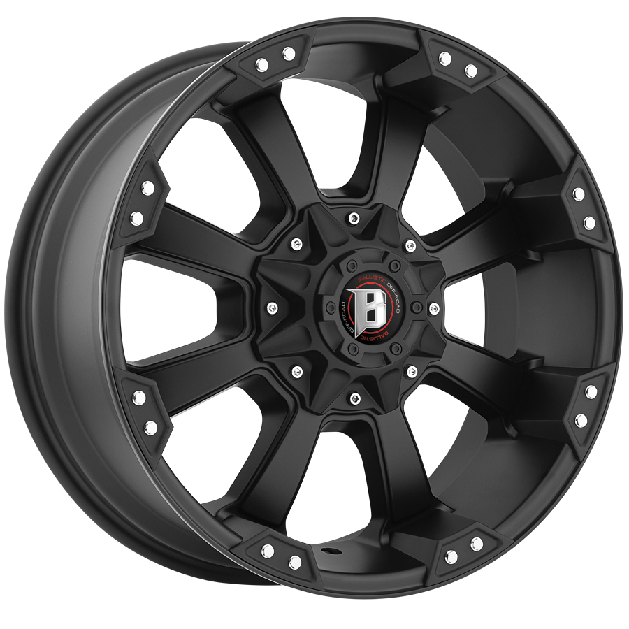 BALLISTIC MORAX 18X9 5X135/139.7 12 FLAT BLACK