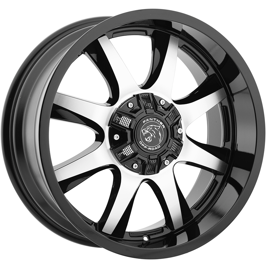 PANTHER 578 OFFROAD 18X9 6X114.3/139.7 -12 GLOSS BLACK MACHINED