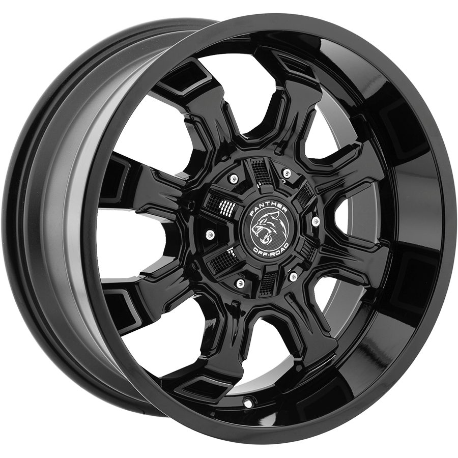PANTHER 579 OFFROAD 20X9 6X135/139.7 -12 GLOSS BLACK MACHINED