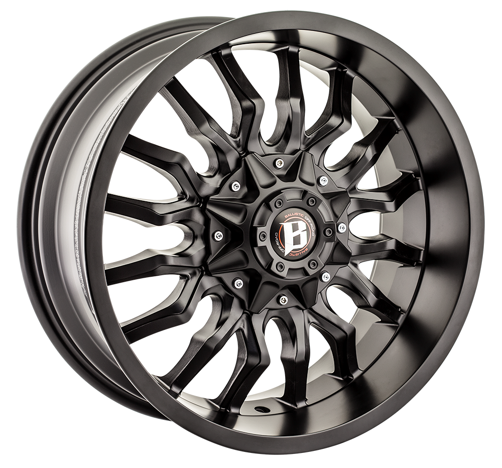 BALLISTIC 972-TARANTULA 20X9 6X135/139.7 +18 FLAT BLACK