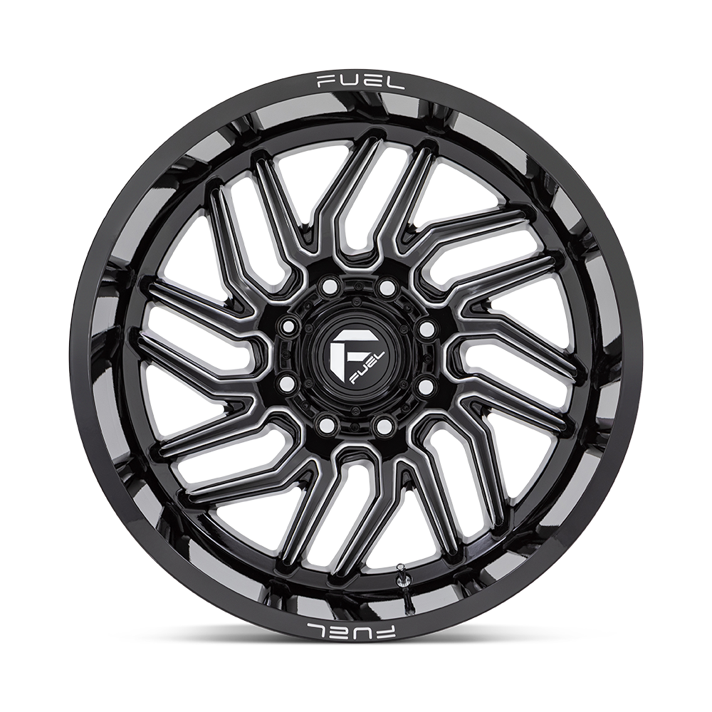Fuel 1PC D807 HURRICANE 22X12 -44 8X170/8X6.7 GLOSS BLACK MILLED