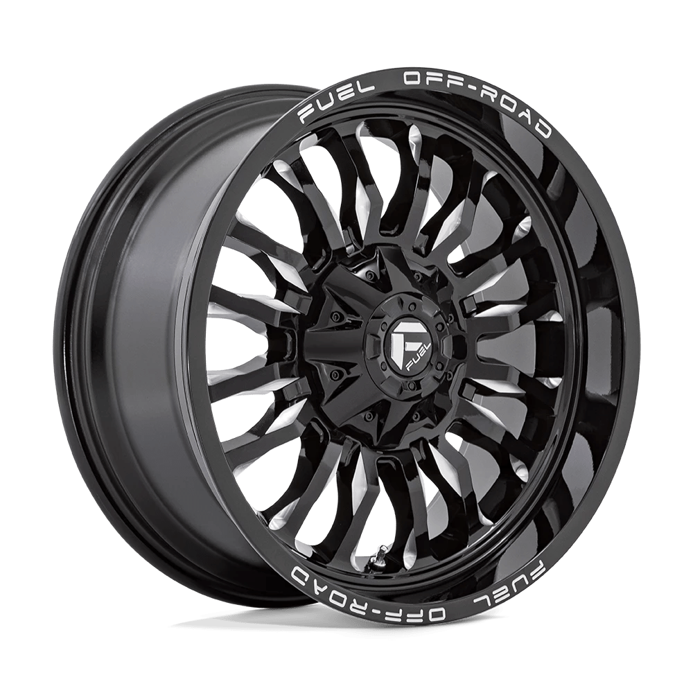 Fuel 1PC D795 ARC 22X12 -44 8X180/8X7.1 Gloss Black Milled