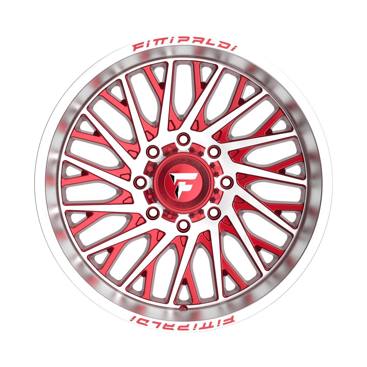 FITTIPALDI OFFROAD FA08MR 22X12, PCD 8X170, ET -44, CB 125.2-GLOSS RED MACHINED
