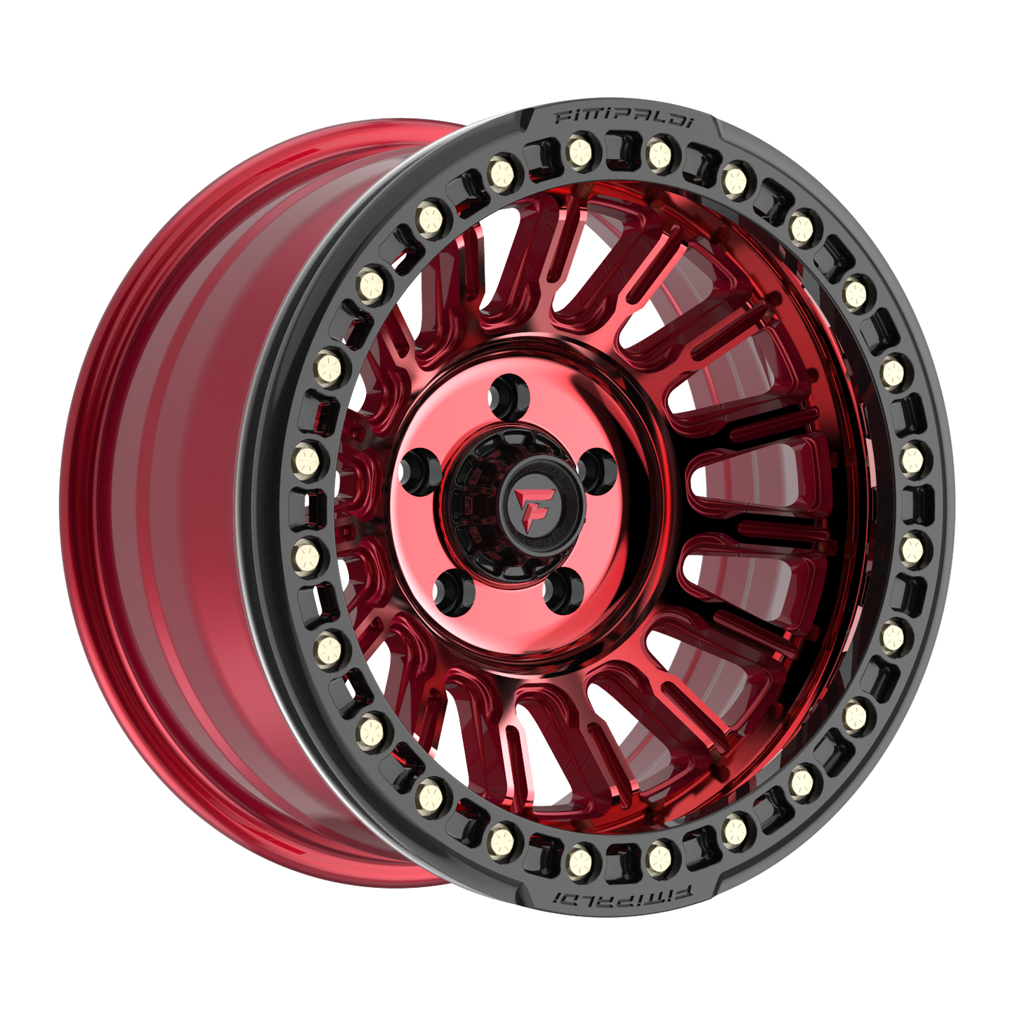 FITTIPALDI FB152R 17X9, PCD 5X5.00, ET -38, CB 71.5-METALLIC RED WITH RED TINT