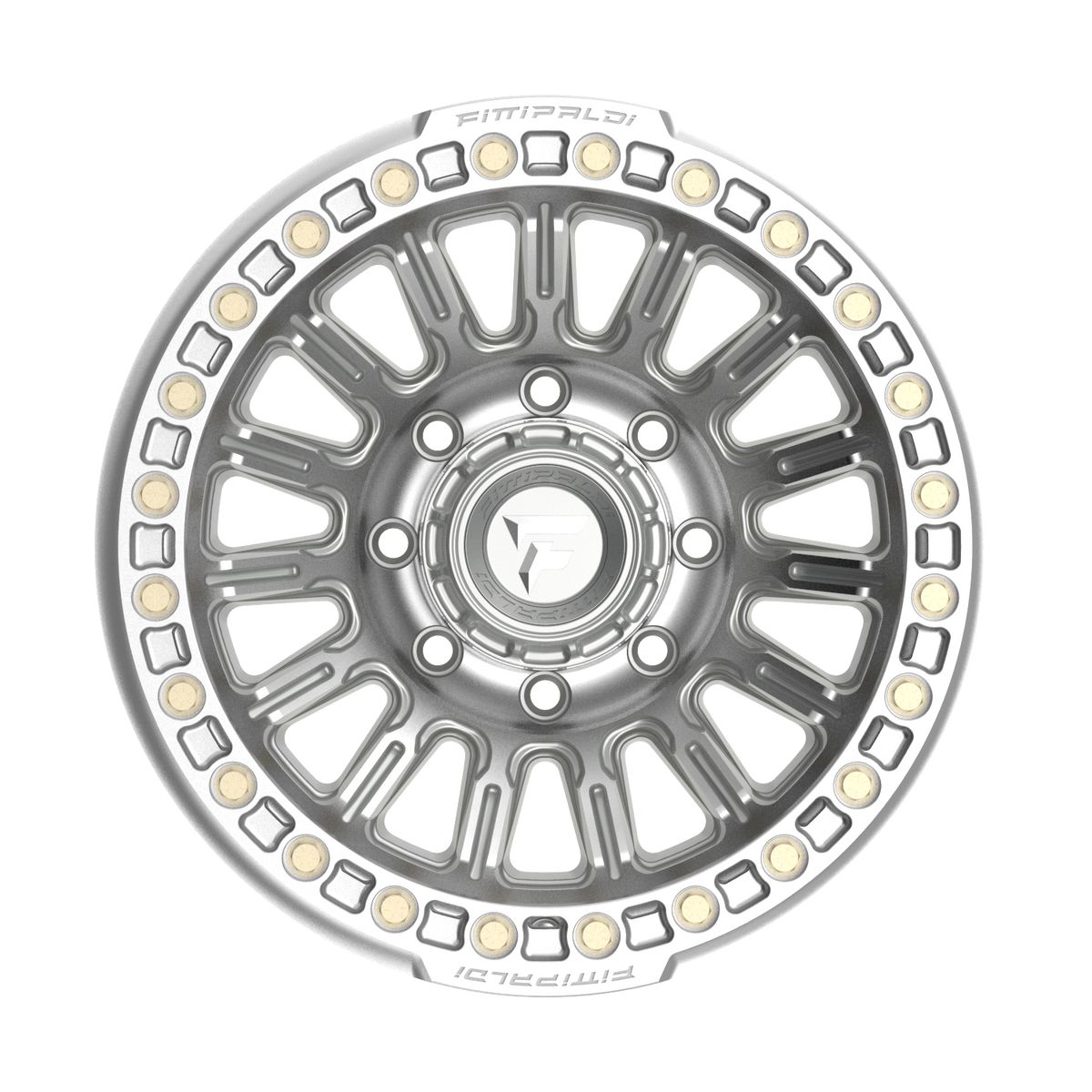 FITTIPALDI FB152M 17X9, PCD 8X6.50, ET -38, CB 125.2-MACHINED SILVER