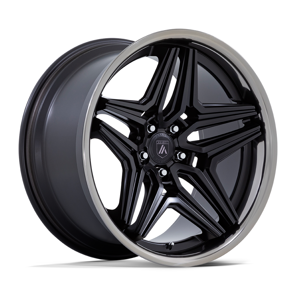 ASANTI BLACK ABL-46 DUKE 22X9 15 BLANK SATIN BLACK WITH DDT LIP
