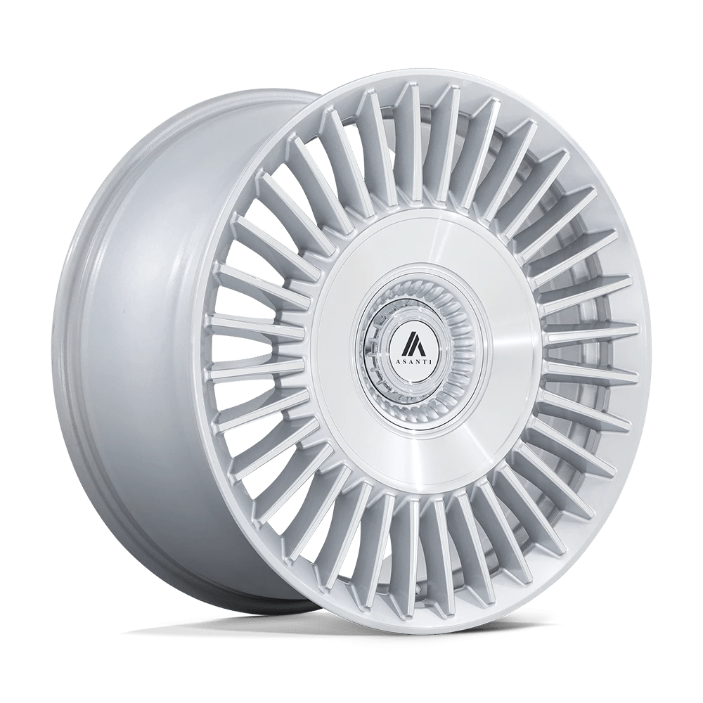 ASANTI BLACK ABL-40 TIARA 22X9 38 5X108/5X114.3 GLOSS SILVER WITH BRIGHT MACHINED FACE