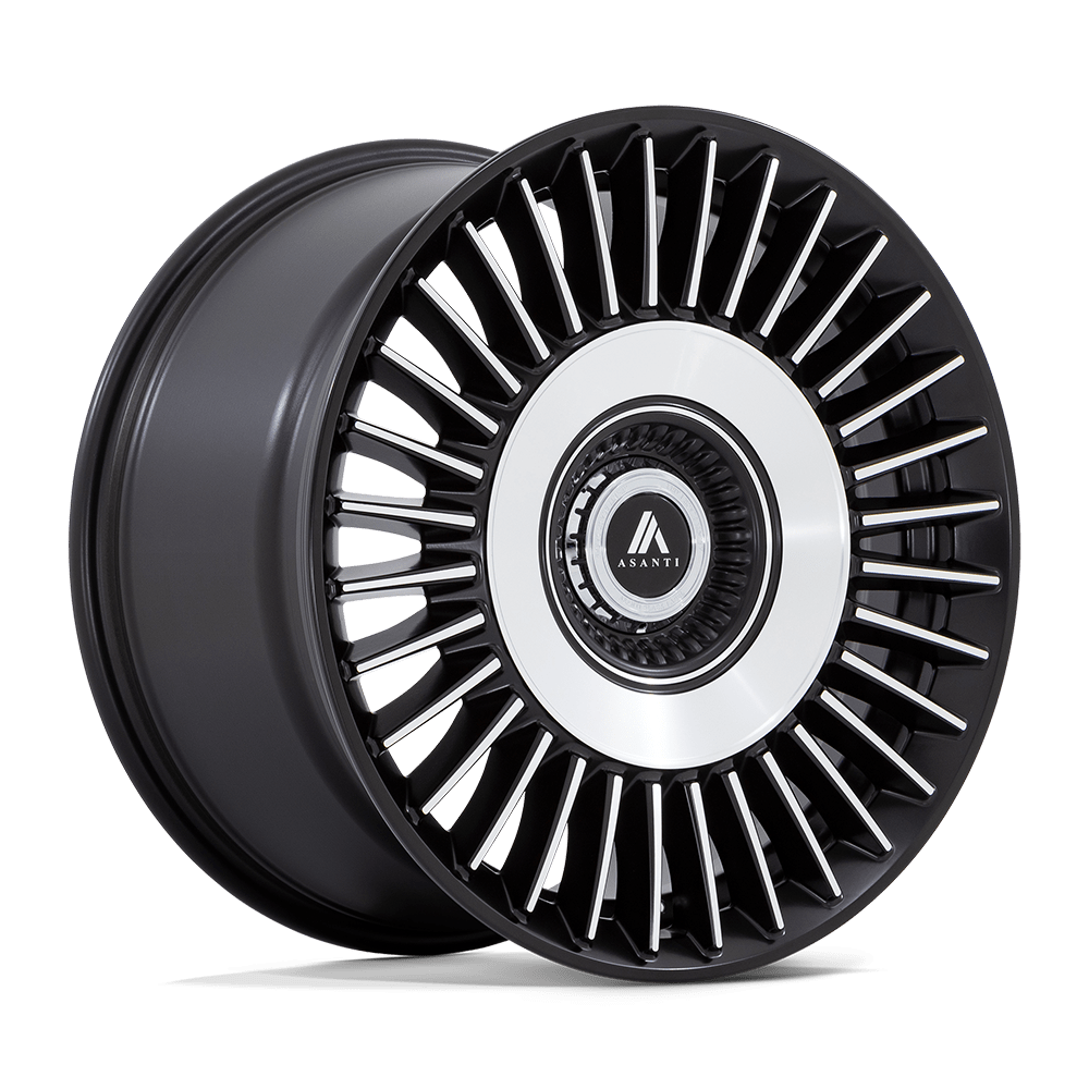 ASANTI BLACK ABL-40 TIARA 20X9 27 5X112/5X120 SATIN BLACK WITH BRIGHT MACHINED FACE