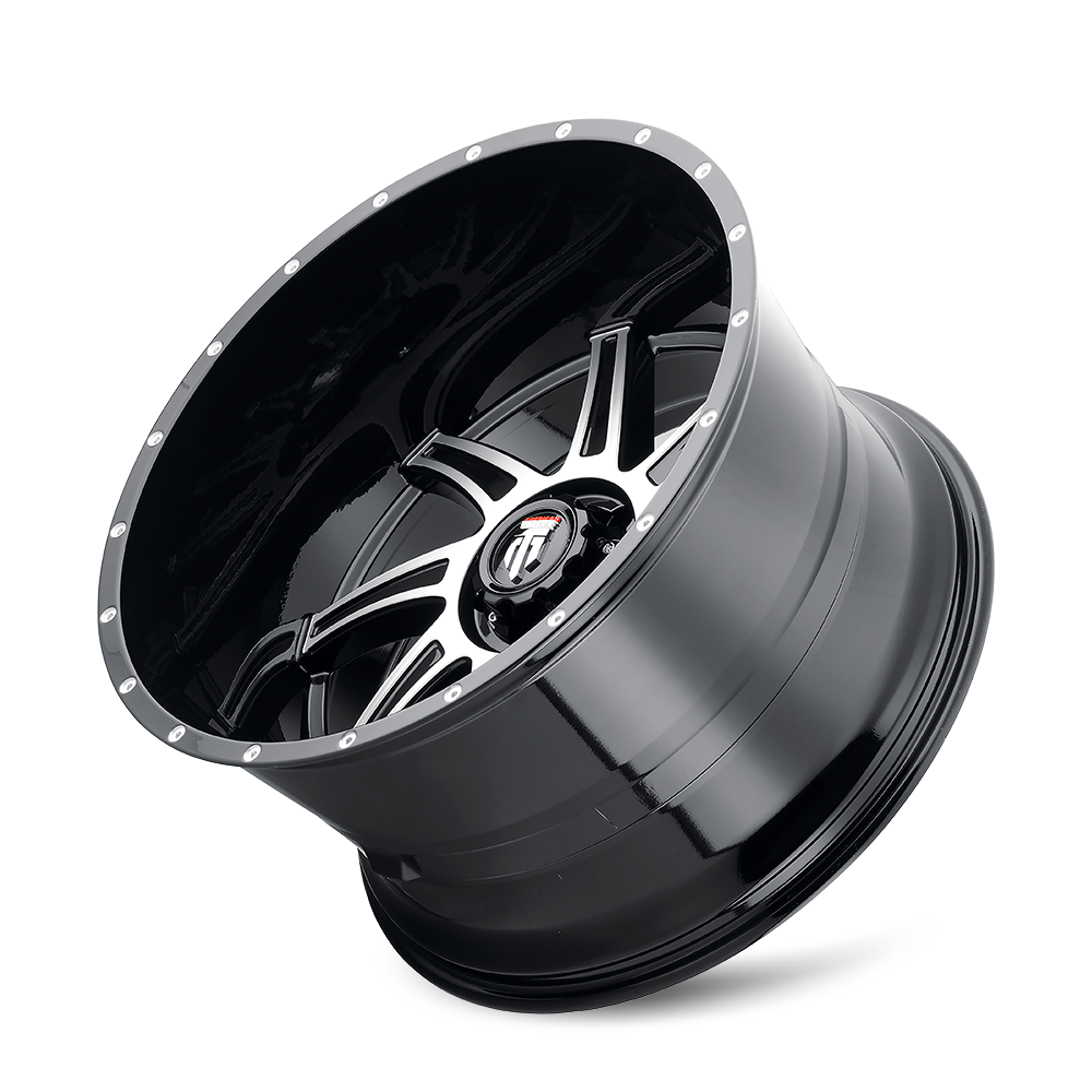 AMERICAN TRUXX VORTEX AT162 22x12 -44 6x139.7 BLACK/MACHINED