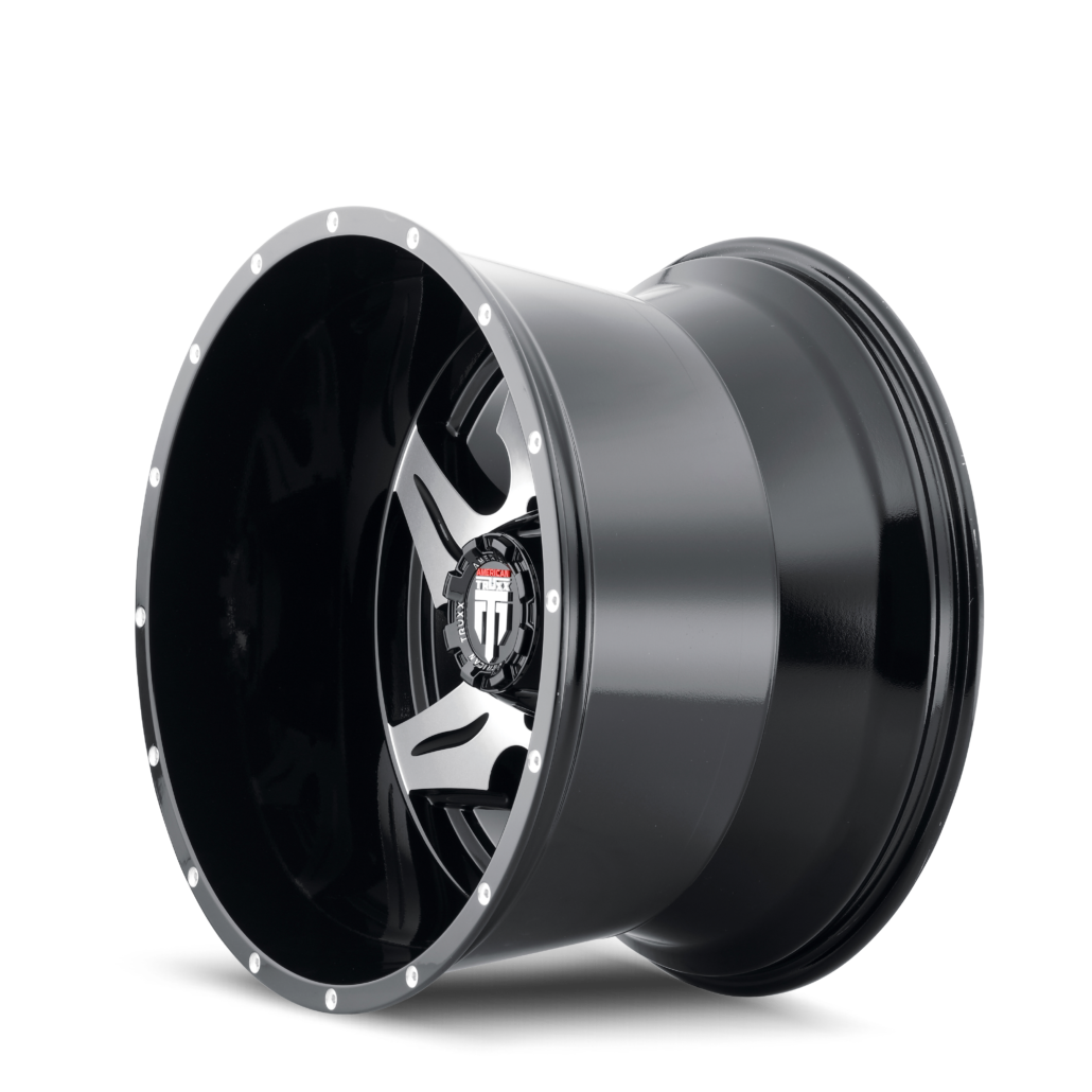 AMERICAN TRUXX NINJA AT163 22x14 -76 8x165.1 BLACK/MACHINED