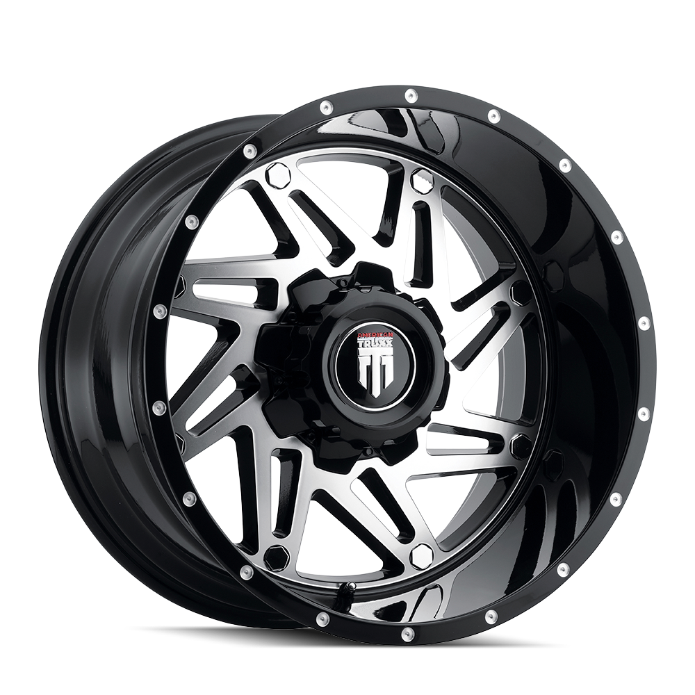 AMERICAN TRUXX WARRIOR AT165 20X12 -44 5x127/5x139.7 BLACK/MACHINED