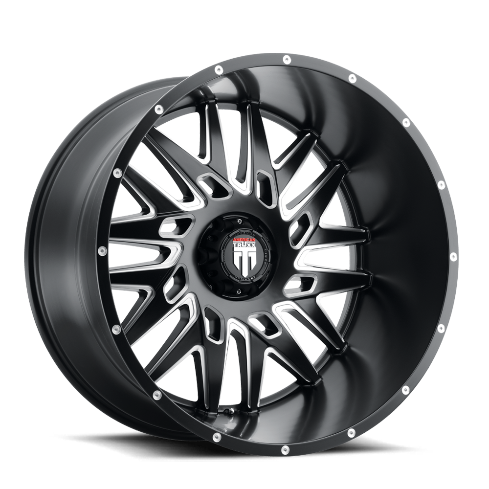 AMERICAN TRUXX DNA AT184 24x14 -76 6x139.7 BLACK/MILLED