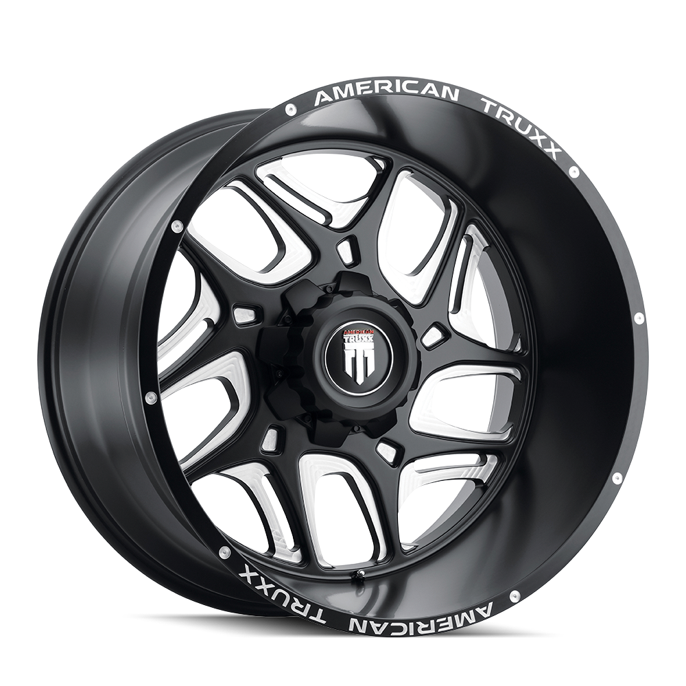 AMERICAN TRUXX SWEEP AT1900 22X12 -44 6x135/6x139.7 BLACK/MILLED