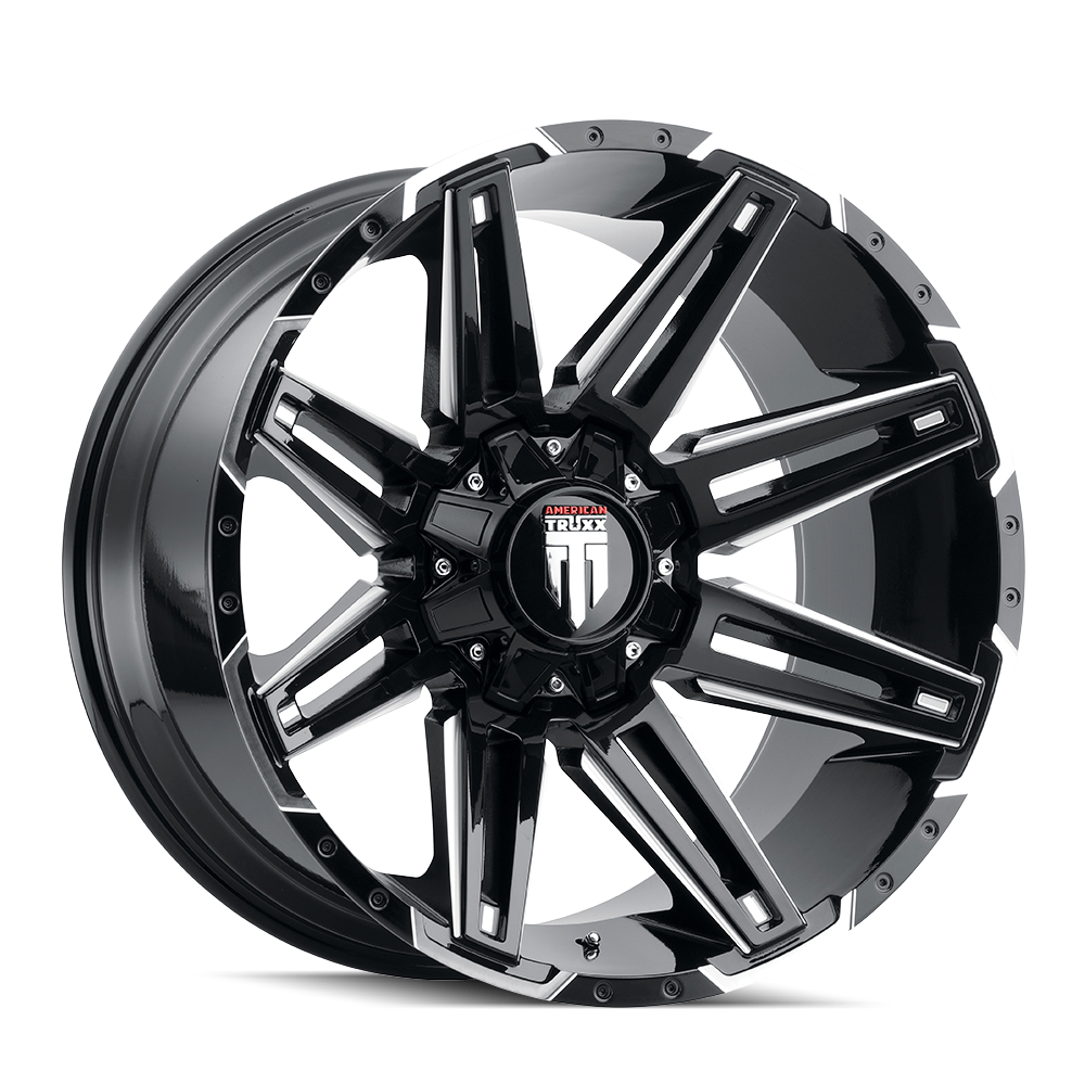 AMERICAN TRUXX BOOM AT1903 18x9 -12 8x165.1 BLACK/MILLED