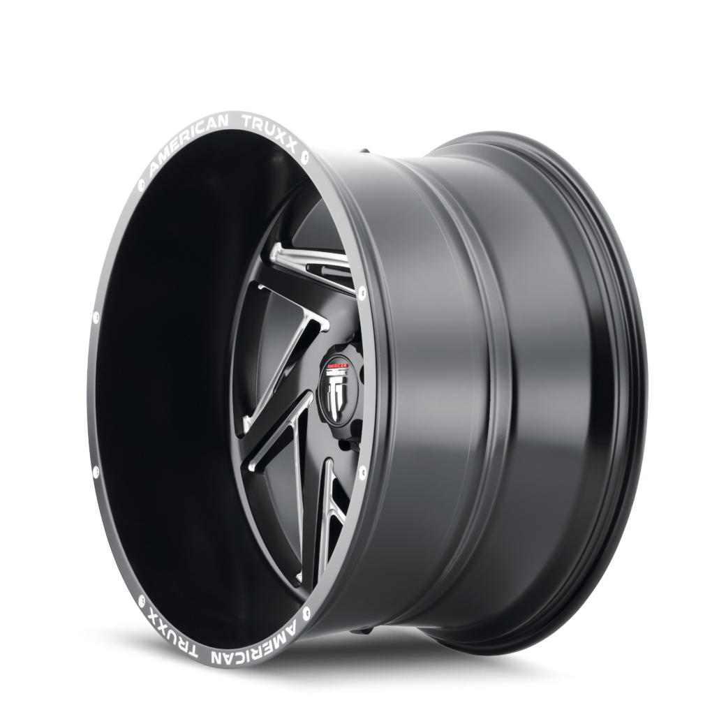 AMERICAN TRUXX SPIRAL AT1906 22x12 -44 8x170 BLACK/MILLED