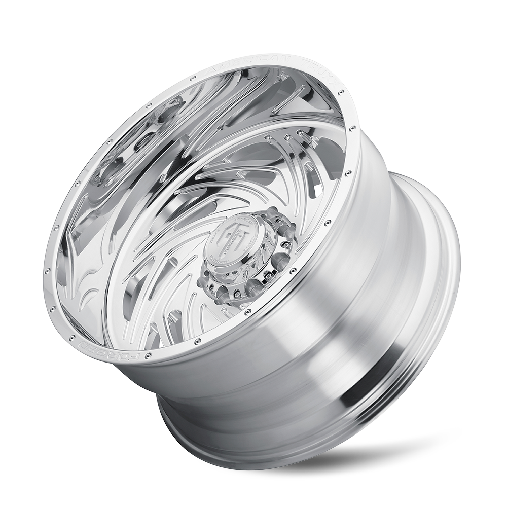 AMERICAN TRUXX FORGED TWISTED ATF1911 22X12 -44 8x165.1 POLISHED