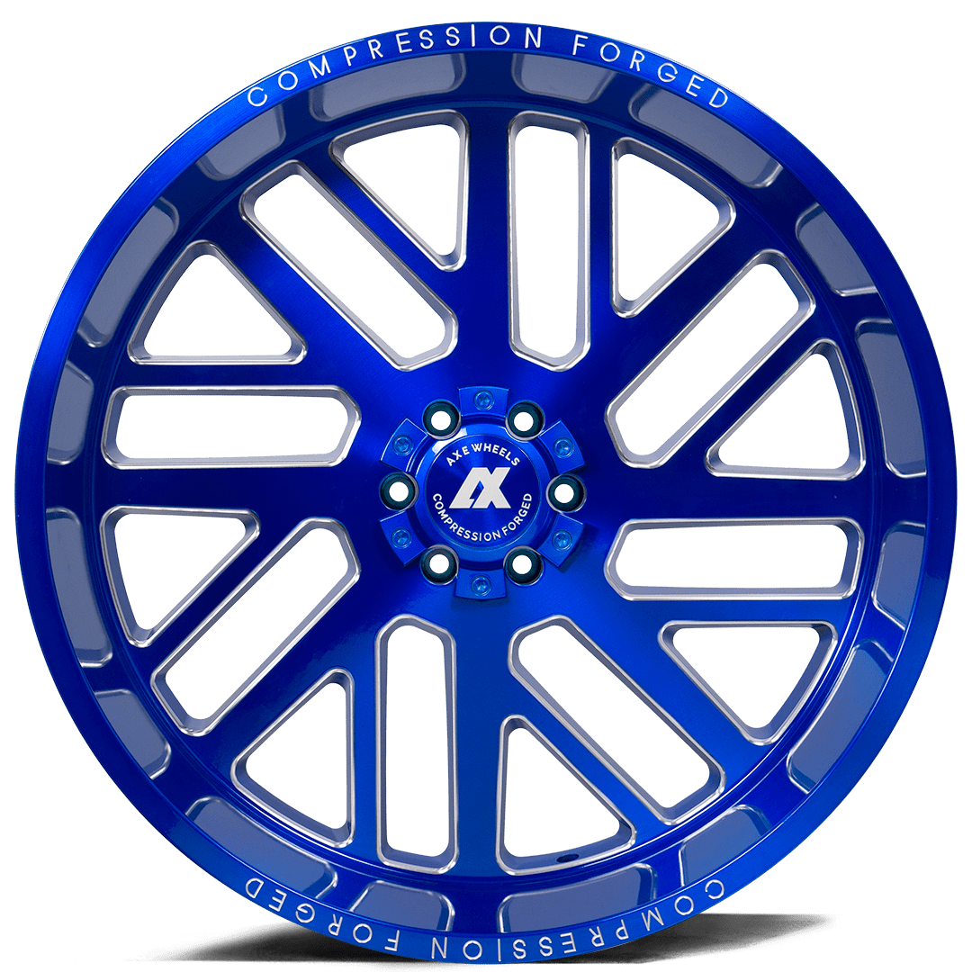 AXE Compression Forged Off-Road AX2.7 26x14 -76 5x127 (5x5)/5x139.7 (5x5.5) Candy Blue