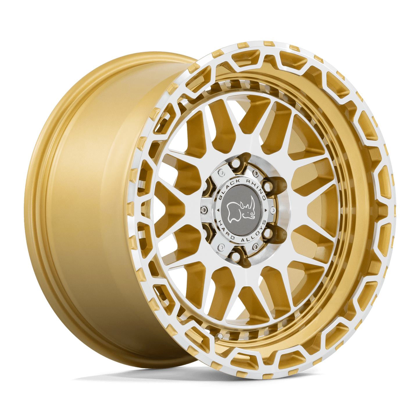 BLACK RHINO HOLCOMB 18X9.5 12 6X139.7 GLOSS GOLD WITH MIRROR CUT FACE