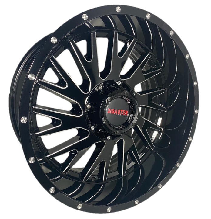 Offroad Disaster D03 20x10 -12 5x127/5x139.7 Gloss Black Milled