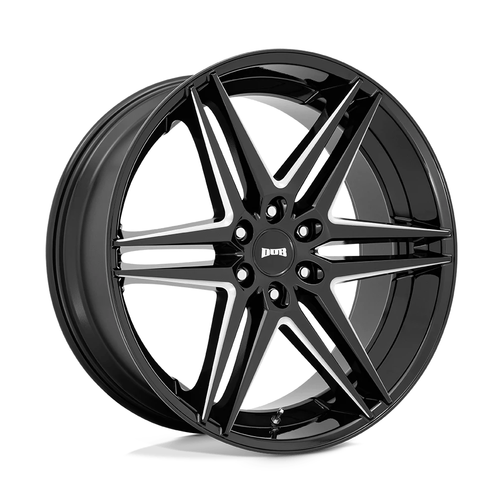 DUB 1PC S267 DIRTY DOG 24X10 30 6X135/6X5.3 Glossy Black Milled