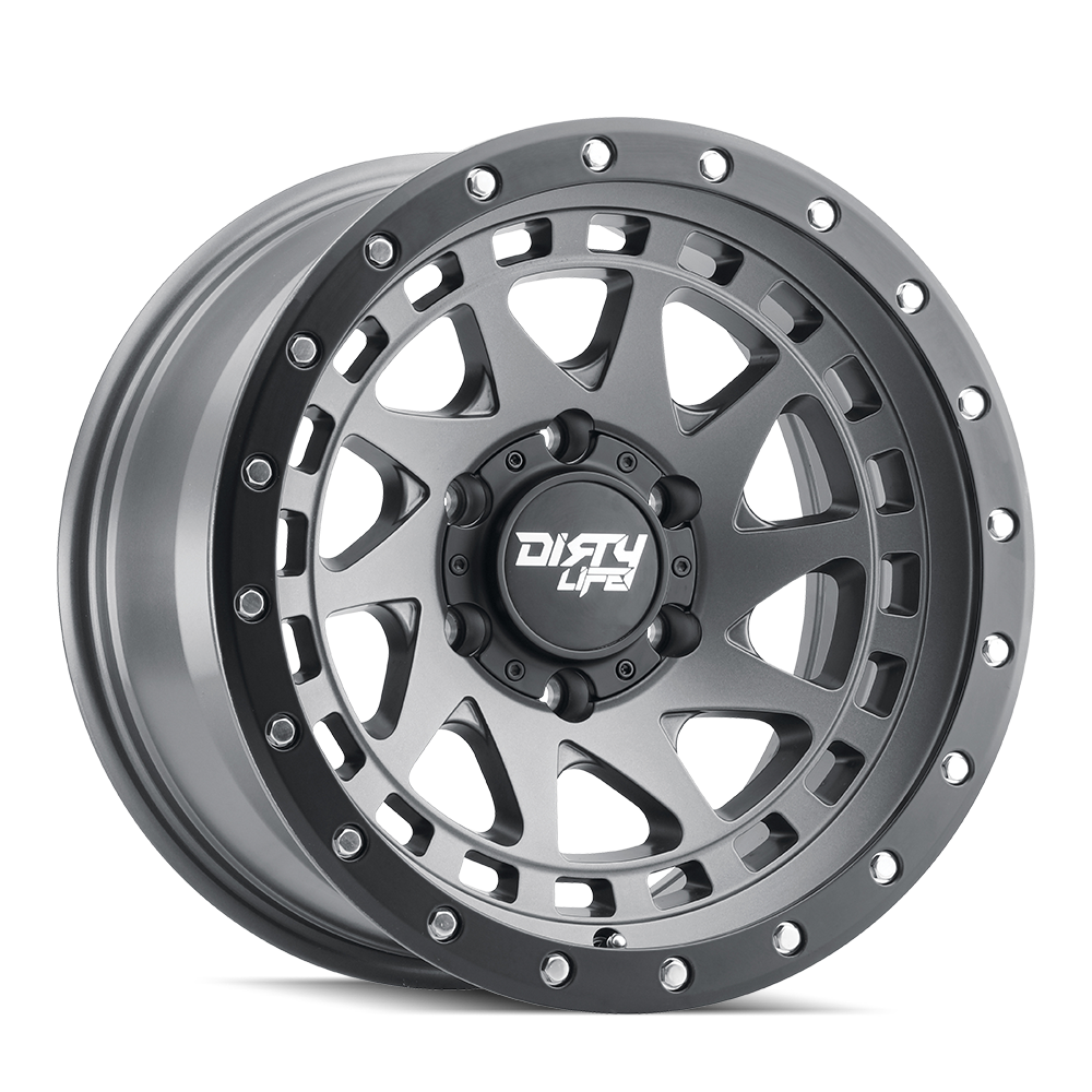 DIRTY LIFE ENIGMA PRO 9311 17X9 -12 5x127 SATIN GRAPHITE W/SIMULATED RING