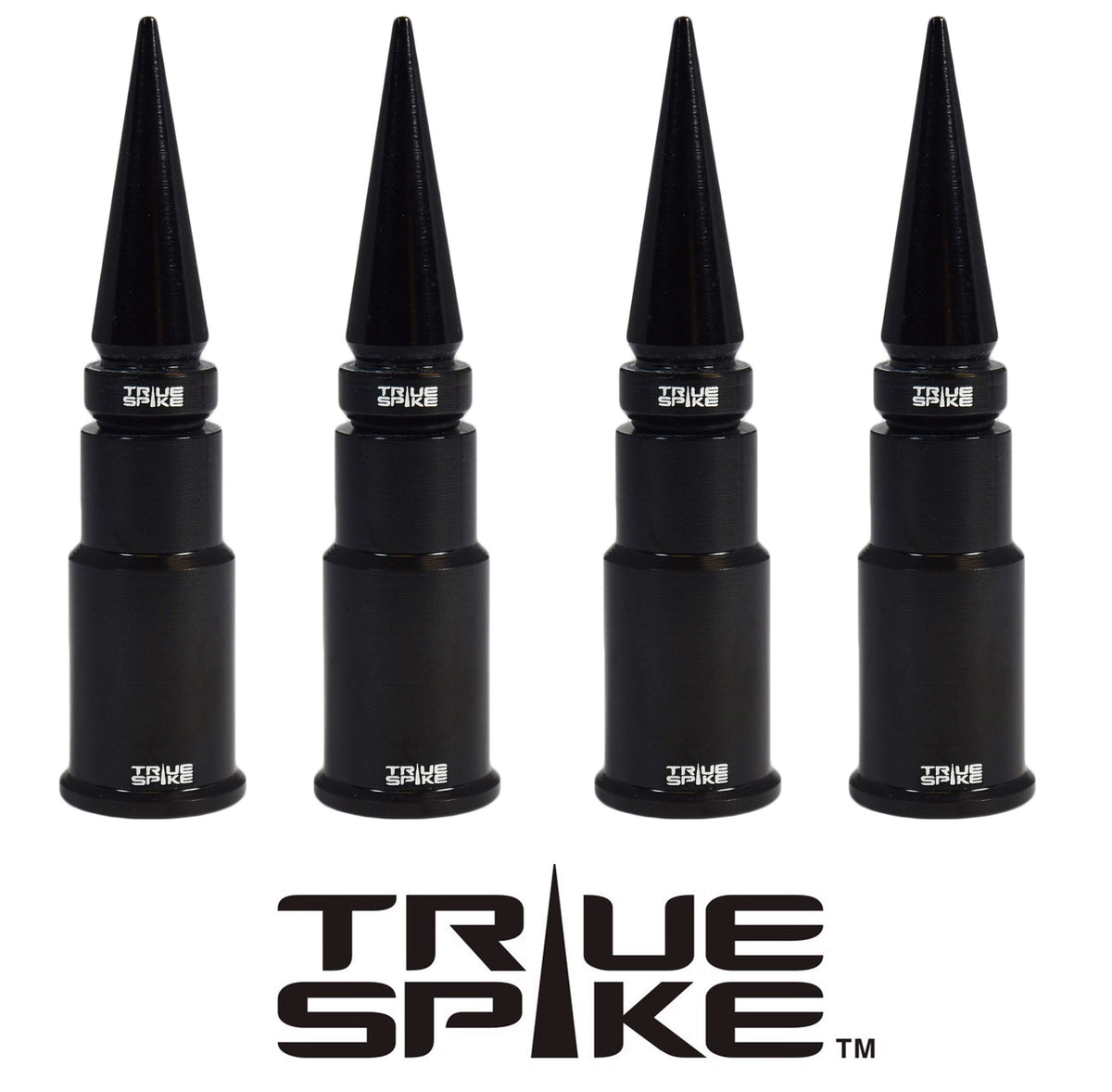 SPIKE SPIKED BILLET ALUMINUM AIR TIRE RIM WHEEL VALVE STEM CAP COVER KIT AVAILABLE IN MANY COLORS // PART # WVC005CO WVC007CO
