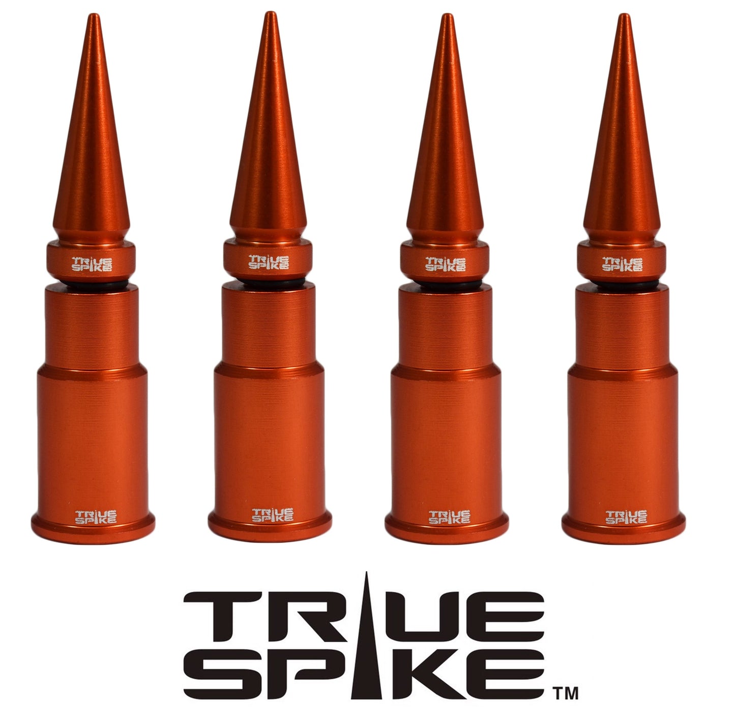 SPIKE SPIKED BILLET ALUMINUM AIR TIRE RIM WHEEL VALVE STEM CAP COVER KIT AVAILABLE IN MANY COLORS // PART # WVC005CO WVC007CO