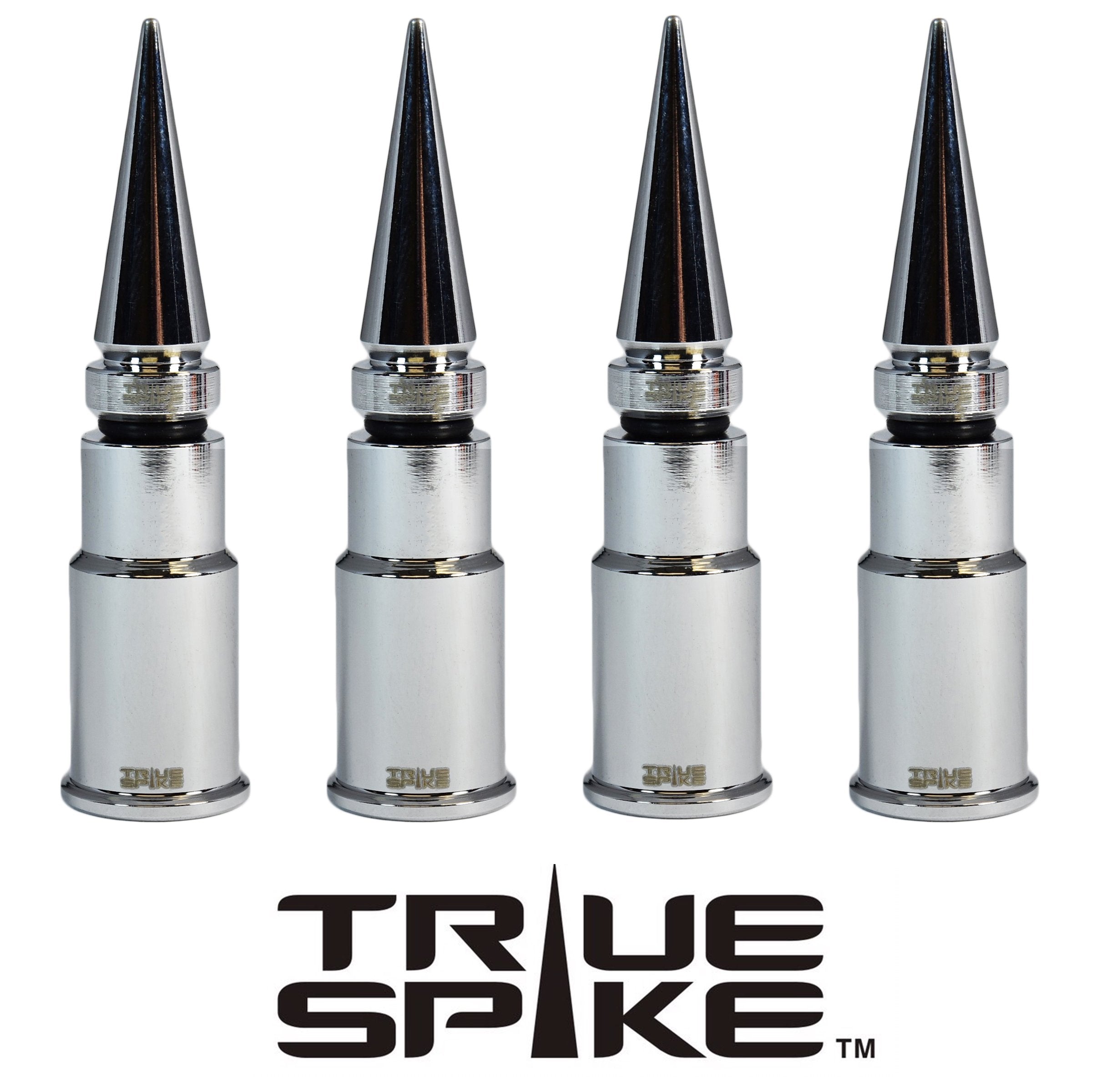 4Pcs Car Tire Valve Stem Cap 45MM Universal Auto Spike 4Pcs Car Tire Valve Stem Cap 45MM Universal Auto Spike