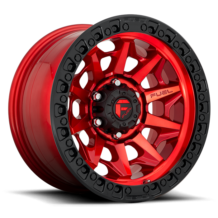 Fuel 1PC D113 COVERT BL - OFF ROAD ONLY 17x9 -15 5x150/5x150 CANDY RED