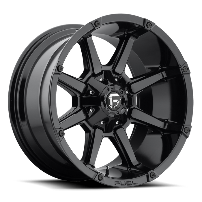 Fuel 1PC D575 COUPLER 17x9 -12 5x114.3/5x127/5x4.5/5.0 GLOSS BLACK