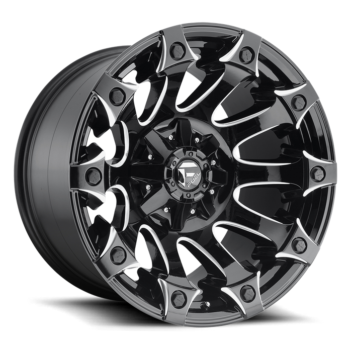 Fuel 1PC D578 BATTLE AxE 20x9 1 6x135/6x139.7/6x135/5.5 GLOSS BLACK MILLED