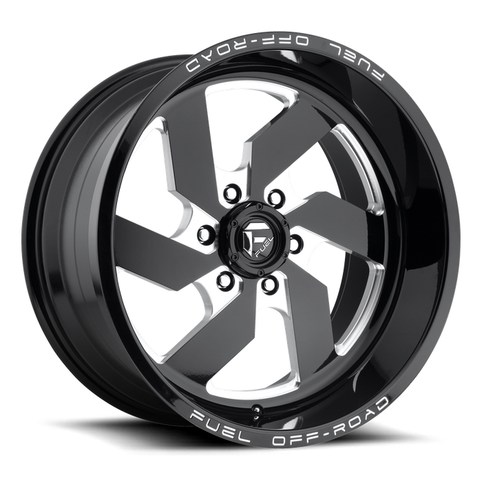 Fuel 1PC D582 TURBO 20X12 -43 6X135/6X5.3 GLOSS BLACK MILLED
