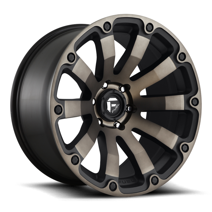 Fuel 1PC D636 DIESEL 20x9 20 6x139.7/6x5.5 MATTE BLACK DOUBLE DARK TINT