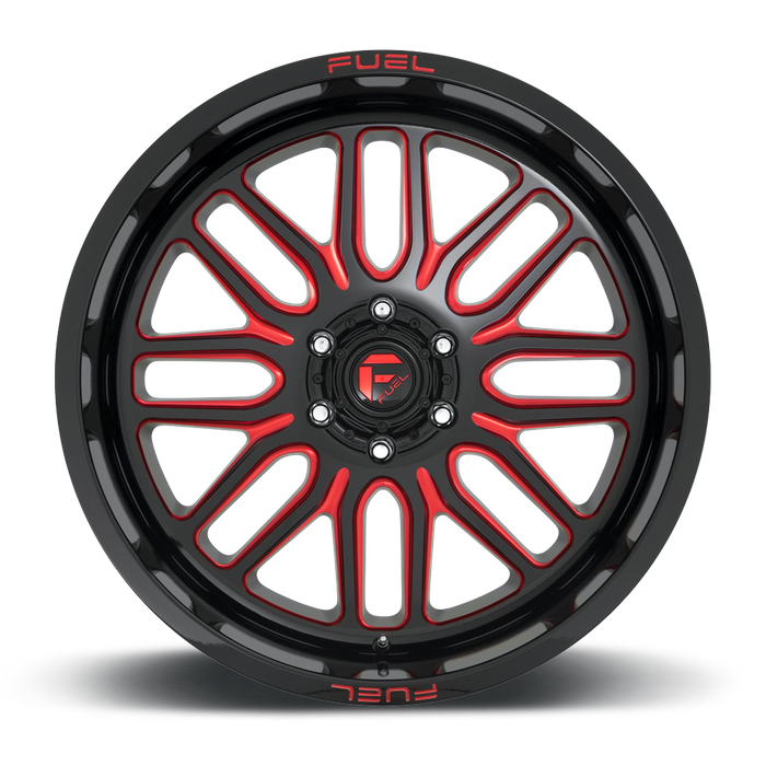Fuel 1PC D663 IGNITE 20x9 19 6x139.7/6x5.5 GLOSS BLACK RED TINTED CLEAR